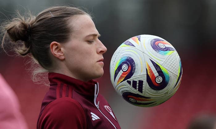 Lein Nastassja , 1.FC Nürnberg-1.FC Köln Frauen , Frauen Bundesliga , Fußball , in den Max Morlock Stadion, in Nürnberg , Bayern , Deutschland. März 22 , 2026 . Photo by: Davide Elias IPA Photo Pressefoto DENL Copyright: xDavidexEliasx