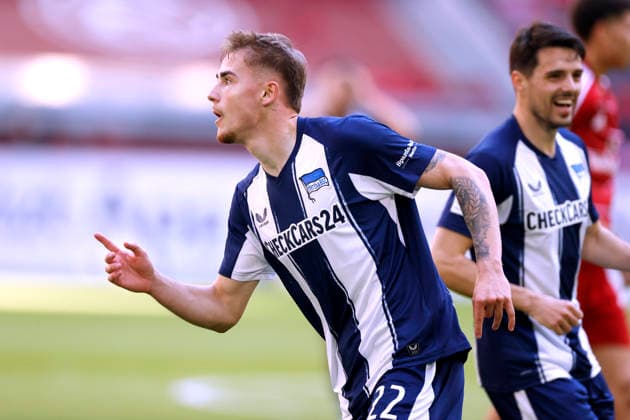 WINKLER Marten Team Hertha BSC 2 Soccer Bundesliga Season 2025 2026 Match Fortuna Duesseldorf Hertha BSC 2 5 on 22 03 2026 in Duesseldorf DFL REGULATIONS PROHIBIT ANY USE OF PHOTOGRAPHS as IMAGE SEQUENCES and or QUASI VIDEO Copyright: xLacixPerenyix