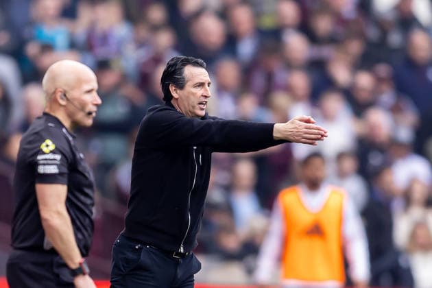 Aston Villa v West Ham United, Premier League Aston Villa Head Coach Unai Emery gestures instructions during the Premier League match between Aston Villa and West Ham United at Villa Park, Birmingham, UK on 22 March 2026. Birmingham Villa Park West Midlands UK Editorial use only DataCo restrictions apply See www.football-dataco.com , Copyright: xManjitxNarotrax PSI-23950-0026