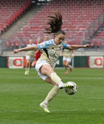22 03 2026 Soccer Season 2025 2026 1 Women Soccer Bundesliga 21 Matchday 1 FC Nürnberg FCN Club 1 FC Köln Sportfoto Zink DaMa xdaxmax Sanja Homann 19, 1 FC Nürnberg FCN Cropped single image