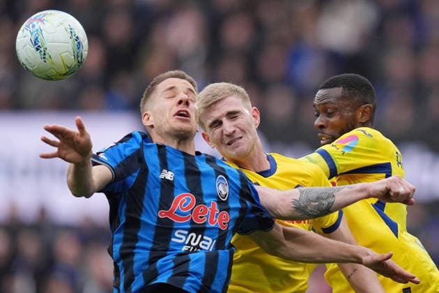 Atalanta s Mario Pasalici during the Serie A soccer match between Atalanta and Hellas Verona at the New Balance Arena in Bergamo , north Italy - Sunday , March 22 , 2026. - Soccer .  Copyright: xSpada LaPressex