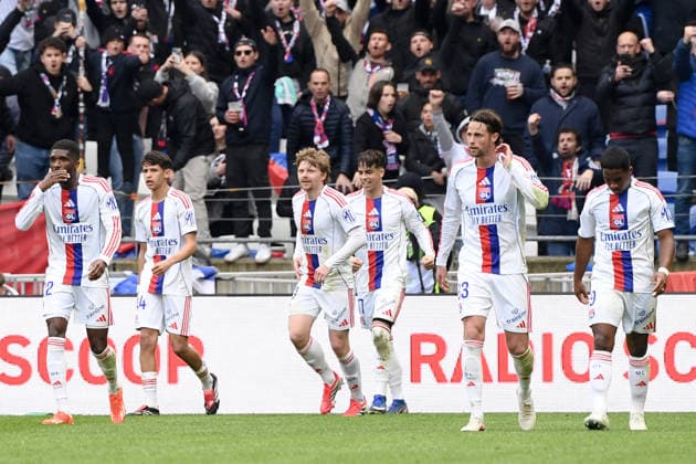 Olympique Lyonnais v AS Monaco - Ligue 1 McDonald s 2025 2026 33 Hans HATEBOER (ol) - 10 Pavel SULC (ol) during the Ligue 1 McDonald s match between Lyon and Monaco at Groupama Stadium on March 22, 2026 in Lyon, France. Lyon France  Copyright: xFEPx 776348333