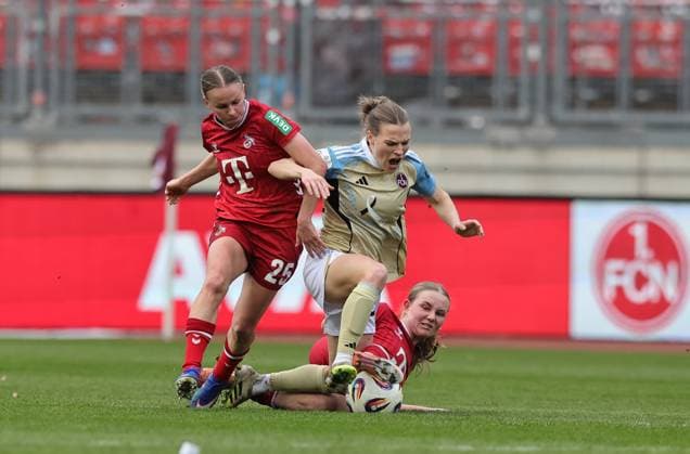 22 03 2026 Soccer Season 2025 2026 1 Womens Soccer Bundesliga 21 Matchday 1 FC Nürnberg FCN Club 1 FC Köln Sportfoto Zink DaMa xdaxmax Laura Donhauser 25, 1 FC Köln Nastassja Lein 24, 1 FC Nürnberg FCN Carlotta Imping 14, 1 FC Köln