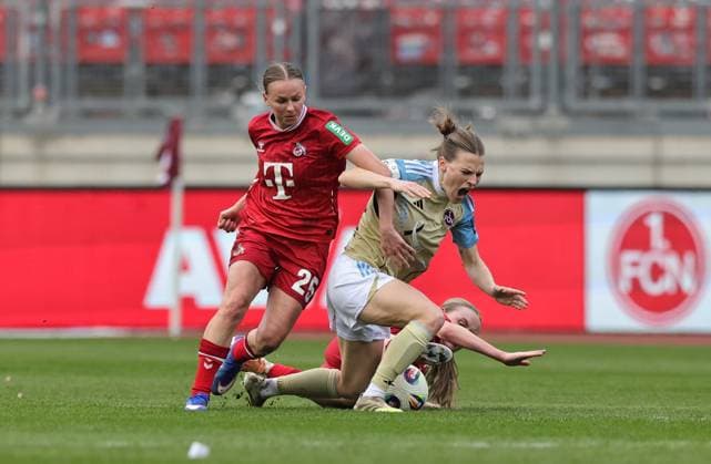 22 03 2026 Soccer Season 2025 2026 1 Womens Soccer Bundesliga 21 Matchday 1 FC Nürnberg FCN Club 1 FC Köln Sportfoto Zink DaMa xdaxmax Laura Donhauser 25, 1 FC Köln Nastassja Lein 24, 1 FC Nürnberg FCN Carlotta Imping 14, 1 FC Köln