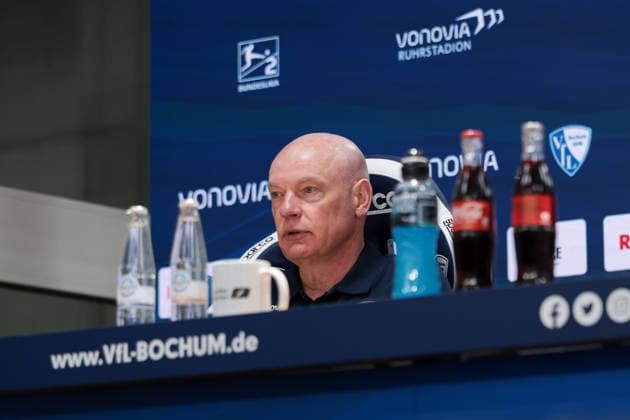 22 03 2026, Football, Bundesliga 2, Matchday 27, VfL Bochum 1848 Holstein Kiel Press conference with coach Uwe Rösler VfL Bochum 1848 Bochum Vonovia Ruhrstadion NRW Germany xRHR PHOTO DEx Copyright: DennisxEwert RHR-FOTOx RHR-FOTO DE