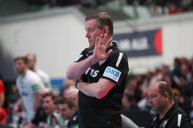 22 03 2026, xgox, handball, European Championship qualification, Germany Egypt emspor v l Alfred Gislason Germany, coach Bremen