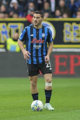CALCIO - Serie A - Atalanta BC vs Hellas Verona FC Sead Kolasinac of Atalanta BC play the ball during Atalanta BC vs Hellas Verona, 30Â° Serie A Enilive 2025-26 game at New Balance arena in Bergamo (BG), Italy, on March 22, 2026. Bergamo Italy  Copyright: xIPAxSport ABACAx