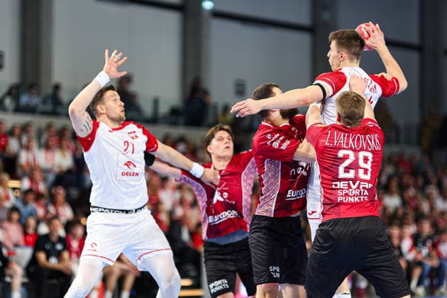 2026.03.22 Ostrow Wielkopolski pilka reczna II Runda Eliminacji Mistrzostwa Swiata 2027 Polska - Lotwa N z Foto Pawel Andrachiewicz PressFocus 2026.03.22 Ostrow Wielkopolski Handball - Qualification Europe Phase 2 IHF Men World Handball Championship 2027 Poland - Latvia Credit: Pawel Andrachiewicz PressFocus NEWSPIX.PL --- newspix.pl 