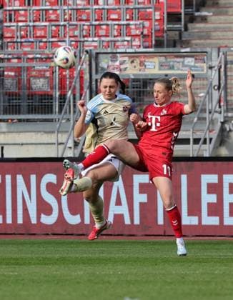 22 03 2026 Soccer Season 2025 2026 1 Women Soccer Bundesliga 21 Matchday 1 FC Nürnberg FCN Club 1 FC Köln Sportfoto Zink DaMa xdaxmax Leia Varley 7, 1 FC Nürnberg FCN Pauline Marie Bremer 11, 1 FC Köln