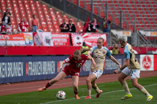 NUREMBERG, GERMANY - MARCH 22: during the Google Pixel Frauen-Bundesliga between 1. FC Nürnberg and 1. FC Köln at Max-Morlock-Stadion on March 22, 2026 in Nuremberg, Germany. (Photo by Qianru Zhang Press Photo) Copyright: xQianruxZhang SPPx Sportspressphoto_SPR116413