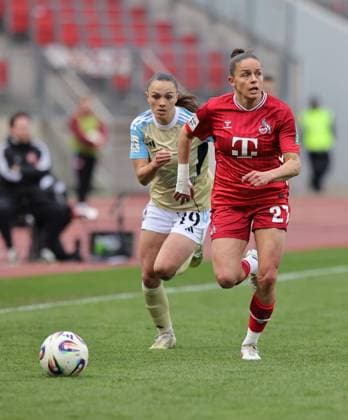 22 03 2026 Soccer Season 2025 2026 1 Women Soccer Bundesliga 21 Matchday 1 FC Nürnberg FCN Club 1 FC Köln Sportfoto Zink DaMa xdaxmax Sanja Homann 19, 1 FC Nürnberg FCN Laura Feiersinger 27, 1 FC Köln