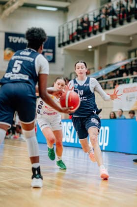 BB 1BL Women Syntainics MBC Lions TK Hannover Luchse Katelyn Shumate GISA Lions MBC during the 2025 2026 season in the DBBL Toyota Bundesliga Syntainics MBC Lions and TK Hannover Luchse at the SWH Arena on March 22, 2026 in Halle Saale, Sachsen Anhalt, Germany
