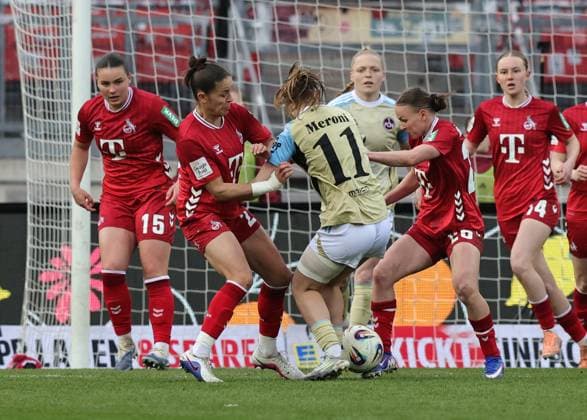 22 03 2026 Soccer Season 2025 2026 1 Women Soccer Bundesliga 21 Matchday 1 FC Nürnberg FCN Club 1 FC Köln Sportfoto Zink DaMa xdaxmax Laura Feiersinger 27, 1 FC Köln Lara Meroni 11, 1 FC Nürnberg FCN Laura Donhauser 25, 1 FC Köln
