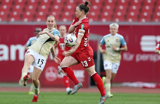 Papai Emöke - Hegering Marina , 1.FC Nürnberg-1.FC Köln Frauen , Frauen Bundesliga , Fußball , in den Max Morlock Stadion, in Nürnberg , Bayern , Deutschland. März 22 , 2026 . Photo by: Davide Elias IPA Photo Pressefoto DENL Copyright: xDavidexEliasx