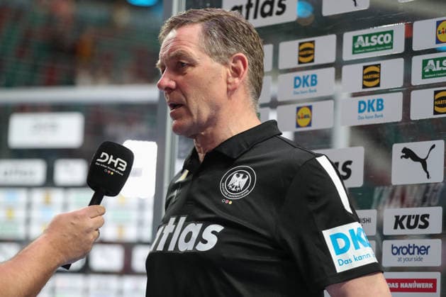 22 03 2026, xgox, handball, European Championship qualification, Germany Egypt emspor v l Alfred Gislason Germany, coach in interview Bremen