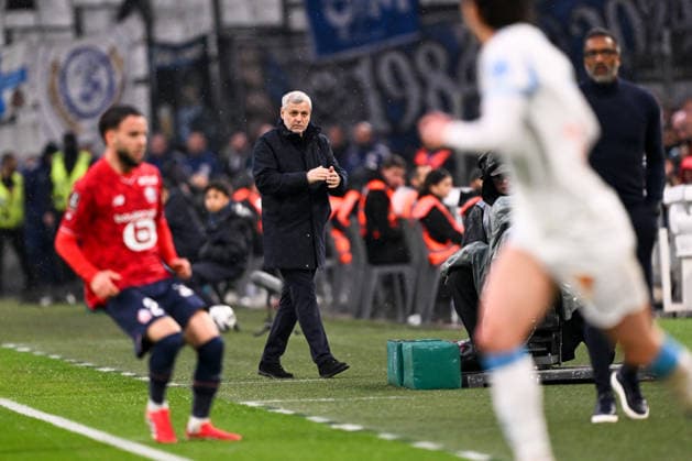 Olympique de Marseille v Lille OSC - Ligue 1 McDonald s 2025 2026 Bruno GENESIO (Entraineur Lille LOSC) during the Ligue 1 McDonald s match between Marseille and Lille at Stade Velodrome on March 22, 2026 in Marseille, France. Marseille France  Copyright: xFEPx 776348334