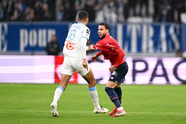 Olympique de Marseille v Lille OSC - Ligue 1 McDonald s 2025 2026 10 Mason GREENWOOD (om) - 24 Calvin VERDONK (losc) during the Ligue 1 McDonald s match between Marseille and Lille at Stade Velodrome on March 22, 2026 in Marseille, France. Marseille France  Copyright: xFEPx 776348334