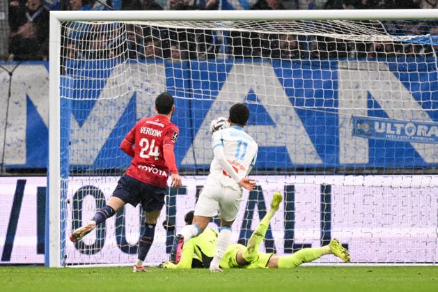 Olympique de Marseille v Lille OSC - Ligue 1 McDonald s 2025 2026 11 Ethan NWANERI (om) during the Ligue 1 McDonald s match between Marseille and Lille at Stade Velodrome on March 22, 2026 in Marseille, France. Marseille France  Copyright: xFEPx 776348334