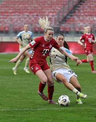 22 03 2026 Soccer Season 2025 2026 1 Women Soccer Bundesliga 21 Matchday 1 FC Nürnberg FCN Club 1 FC Köln Sportfoto Zink DaMa xdaxmax Sandra Maria Jessen 6, 1 FC Köln Maelle Seguin 28, 1 FC Nürnberg FCN