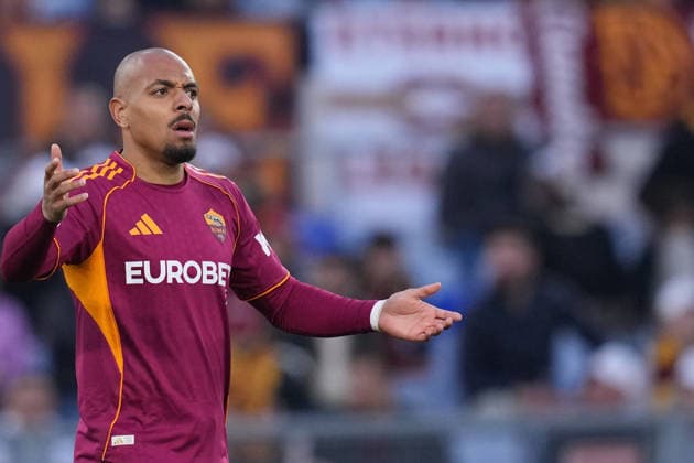Roma™s Donyell Malen during the Serie A EniLive soccer match between Roma and Lecce at the Rome s Olympic stadium, Italy - Sunday March 22, 2026 - Soccer ( Photo by Alfredo Falcone LaPresse )  Copyright: xAlfredoxFalcone LaPressex