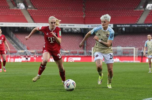 22 03 2026 Soccer Season 2025 2026 1 Women Soccer Bundesliga 21 Matchday 1 FC Nürnberg FCN Club 1 FC Köln Sportfoto Zink DaMa xdaxmax Carolin Elsen 20, 1 FC Köln Aneta Polaskova 26, 1 FC Nürnberg FCN