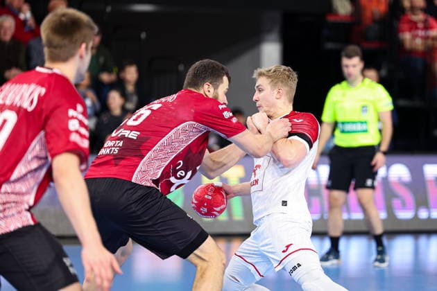 2026.03.22 Ostrow Wielkopolski pilka reczna II Runda Eliminacji Mistrzostwa Swiata 2027 Polska - Lotwa N z Piotr Jedraszczyk Foto Pawel Andrachiewicz PressFocus 2026.03.22 Ostrow Wielkopolski Handball - Qualification Europe Phase 2 IHF Men World Handball Championship 2027 Poland - Latvia Piotr Jedraszczyk Credit: Pawel Andrachiewicz PressFocus NEWSPIX.PL --- newspix.pl 