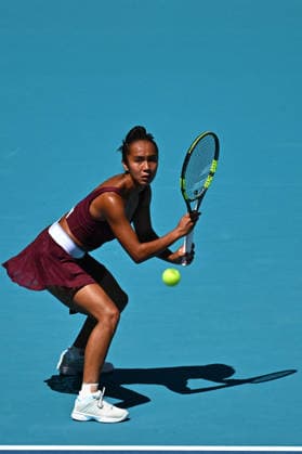 Leila Fernandez At Itau Miami Open Tennis - USA Leila Fernandez (CAN) during her third round match at the Itau Miami Open in Miami , USA, on March 22, 2026. Photo by Corinne Dubreuil ABACAPRESS.COM Miami United States  Copyright: xDubreuilxCorinne ABACAx
