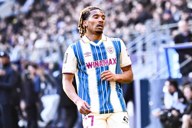FOOTBALL : Paris FC vs Le Havre AC - Ligue 1 - JournÃ e 27 - 22 03 2026 Enzo Koffi (AC Le Havre) ParisFrance  Copyright: xBaptistexAutissierx