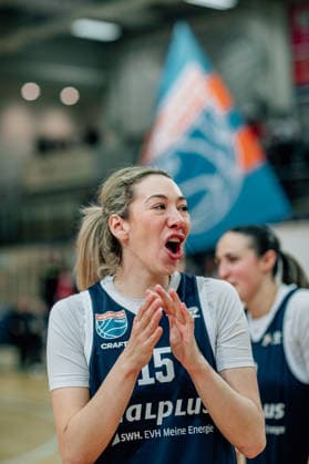 BB 1BL Women Syntainics MBC Lions TK Hannover Luchse Sona Svetlikova GISA Lions MBC during the 2025 2026 season in the DBBL Toyota Bundesliga Syntainics MBC Lions and TK Hannover Luchse at the SWH Arena on March 22, 2026 in Halle Saale, Sachsen Anhalt, Germany