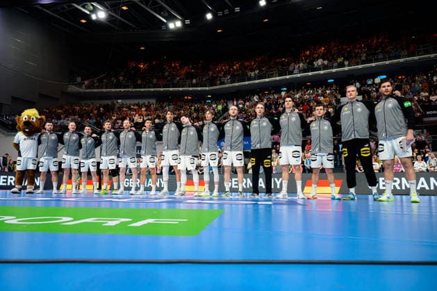 Bremen Handball International match Germany Egypt National anthem Bremen ÖVB Arena Germany