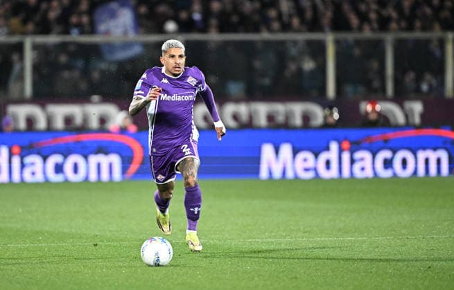 March 22, 2026, Florence, Italy: Fiorentina s defender Dodo in action during the Italian serie A soccer match ACF Fiorentina vs Inter FC at Artemio Franchi Stadium in Florence, Italy, 22 March 2026.ANSA CLAUDIO GIOVANNINI. ACF Fiorentina Vs Inter FC  - ZUMAa110 20260322_zaf_a110_111 Copyright: xClaudioxGiovanninix