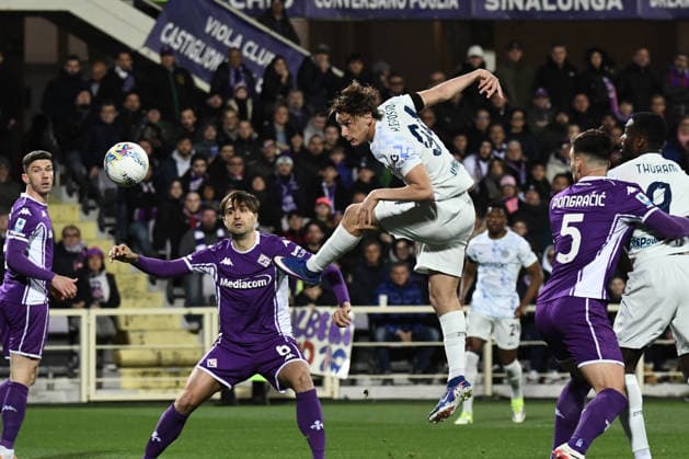 Mp Firenze 22 03 2026 - campionato di calcio serie A Fiorentina-Inter foto Matteo Papini Image nella foto: gol Pio Esposito 