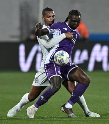 Mp Firenze 22 03 2026 - campionato di calcio serie A Fiorentina-Inter foto Matteo Papini Image nella foto: Moise Kean-Manuel Akanji 
