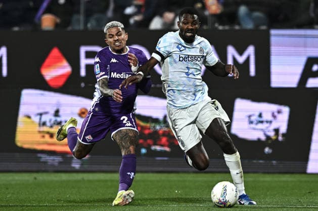 Mp Firenze 22 03 2026 - campionato di calcio serie A Fiorentina-Inter foto Matteo Papini Image nella foto: Marcus Thuram-DodoÕ 