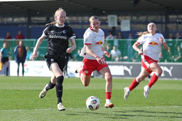 Google Pixel Women Bundesliga, RB Leipzig SC Freiburg 22 03 2026 Meret Felde 4, SC Freiburg vs Marlene Müller 27, RB Leipzig Soccer, Google Pixel Women Bundesliga, Season 2025 2026, 21 Matchday RB Leipzig vs SC Freiburg on 22 03 2026, Training Center Cottaweg, Leipzig DFB REGULATIONS PROHIBIT ANY USE OF PHOTOGRAPHS AS IMAGE SEQUENCES AND OR QUASI VIDEO Copyright: xBEAUTIFULxSPORTS JanxKaeferx