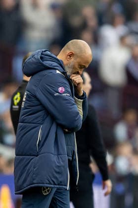 Aston Villa v West Ham United, Premier League West Ham United Head Coach Nuno Espirito Santo during the Premier League match between Aston Villa and West Ham United at Villa Park, Birmingham, UK on 22 March 2026. Birmingham Villa Park West Midlands UK Editorial use only DataCo restrictions apply See www.football-dataco.com , Copyright: xManjitxNarotrax PSI-23950-0132