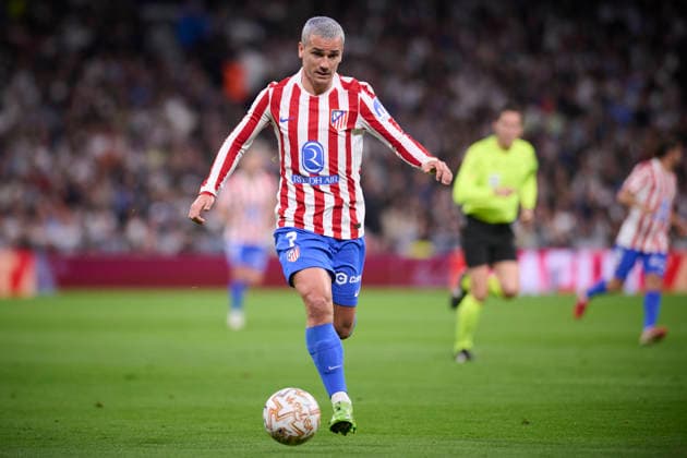 Atletico de Madrid s Antoine Griezmann during La Liga match. March 22, 2026. (20260322004)