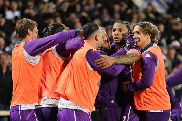 ACF Fiorentina v FC Internazionale - Campionato Serie A Cher Ndour of ACF Fiorentina celebrates after scoring his team s goal during the Italian Serie A football match between ACF Fiorentina and FC Internazionale ,on March 22 ,2026 at the Artemio-Franchi stadium in Florence. Firenze FI Italy  Copyright: xAndreaxMartinix originalFilename:martini-acffiore260322_npP8g.jpg