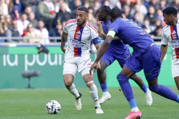 CORENTIN TOLISSO, Olympique Lione, Ligue 1, 2025-26, Olympique Lyonnais vs Monaco 1-2, 22-03-2026, Contrasto, Action LIGUE 1 2025-26 OLYMPIQUE LIONE-MONACO 1-2