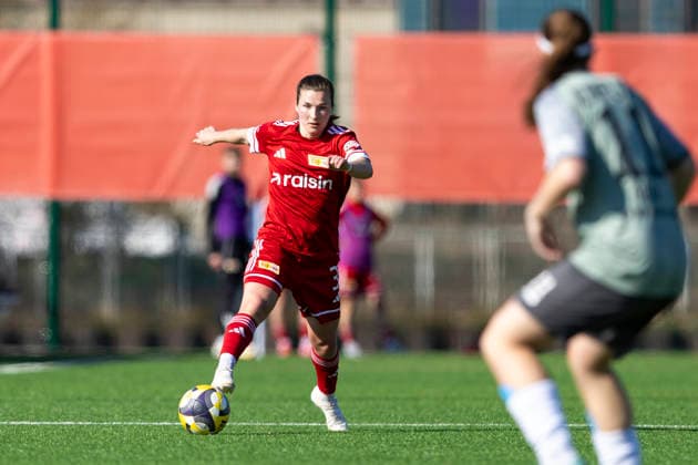 Regionalliga Nordost Frauen 1 FC Union Berlin II vs 1 FFV Erfurt Berlin 22 03 2026 Katja Orschmann 3 1 FC Union Berlin II vs Laura Krug 11 1 FFV Erfurt Regionalliga Nordost Frauen 1 FC Union Berlin II vs 1 FFV Erfurt Trainingszentrum Oberspree KR1 22 03 2026 Copyright: xBEAUTIFULxSPORTS Duehringx