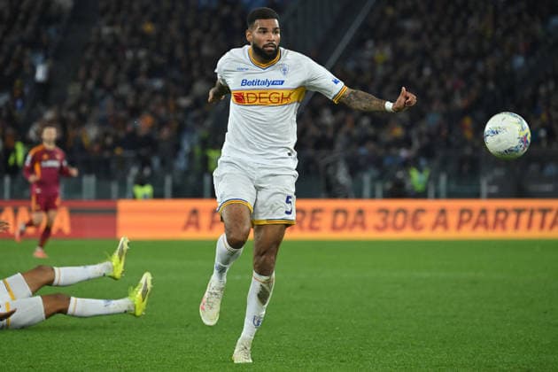 CALCIO - Serie A - AS Roma vs US Lecce Jamil Siebert of Lecce during the serie A Enilive match between AS Roma v Lecce at olimpico stadium in Rome, Italy, Mar 22nd, 2026 Mattia Vian Roma Italy  Copyright: xIPAxSport ABACAx