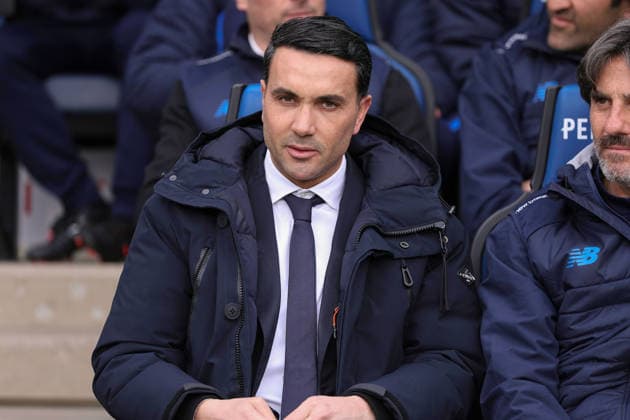 Atalanta BC vs Hellas Verona Italy, Bergamo, 2026 03 22: Raffaele Palladino (Atalanta manager) seated in the bench prior to kick off during Atalanta BC vs Hellas Verona, Serie A EniLive 2025-2026, day 30 at New Balance Arena Bergamo Lombardy Italy Copyright: xFabrizioxAndreaxBertanix