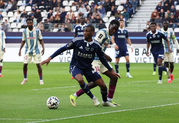 Paris FC vs Le Havre (J27 Ligue 1 McDonald s) 22 mars 2026 Adama Camara et Rassoul Ndiaye Paris FC vs Le Havre (J27 Ligue 1 McDonald s) 22 mars 2026 au stade Jean Bouin Ã Paris. Paris FC vs. Le Havre (Matchday 27, McDonald s Ligue 1) March 22, 2026, at Jean Bouin Stadium in Paris.  Copyright: xFabricexChasseryx