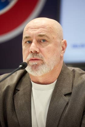 BiH press: FIFA World Cup, WM, Weltmeisterschaft, Fussball 2026 UEFA Qualifiers Play-offs Head Coach of Bosnia and Herzegovina Sergej Barbarez speaks on a press conference, PK, Pressekonferenz on March, 2026 in Sarajevo, Bosnia and Herzegovina ahead of FIFA World Cup 2026 UEFA Qualifiers Play-offs.  ArminxDurgut PIXSELL