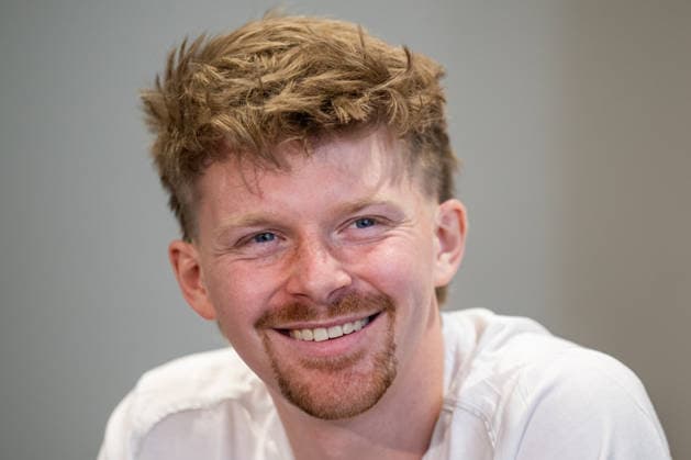 Midfielder Pavel Sulc speaks at a press conference, PK, Pressekonferenz of the Czech national football team before the World Cup playoffs, in Prague, Czech Republic, on March 23, 2026. (CTKxPhoto OndrejxDeml) CTKPhotoP2026032304038  CTKPhotoP2026032304038