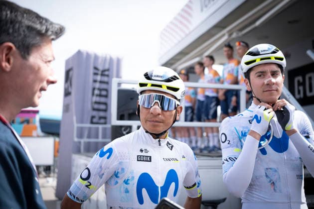 March 23, 2026, Sant Feliu De Guixols, Girona, Spain: Sant Feliu De Guixols. Colombian rider Nairo Quintana after declaring it s retirement at the Team presentation of the Volta Catalunya 2026 cycling race Sant Feliu De Guixols Spain - ZUMAm214 20260323_zip_m214_004 Copyright: xMatteoxSeccix