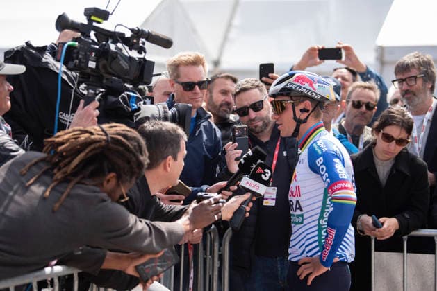 March 23, 2026, Sant Feliu De Guixols, Girona, Spain: Sant Feliu De Guixols. Belgian rider Remco Evenepoel at the Team presentation of the Volta Catalunya 2026 cycling race Sant Feliu De Guixols Spain - ZUMAm214 20260323_zip_m214_034 Copyright: xMatteoxSeccix