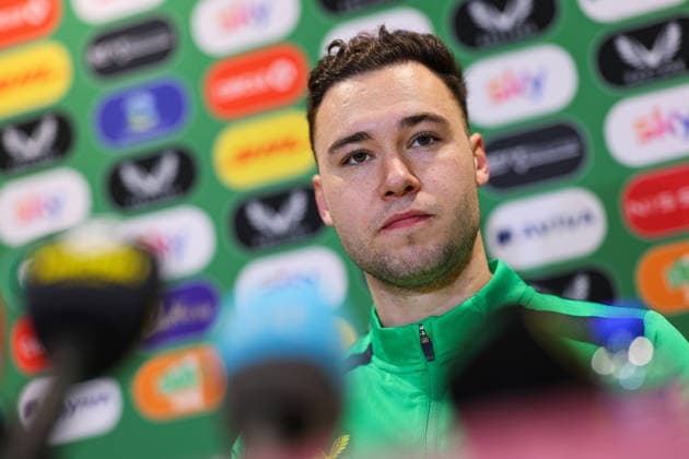 Republic of Ireland press conference, PK, Pressekonferenz FAI HQ, Dublin 23 3 2026 Harvey Vale Harvey Vale 23 3 2026  Copyright: x INPHO RyanxByrnex RB1_2732