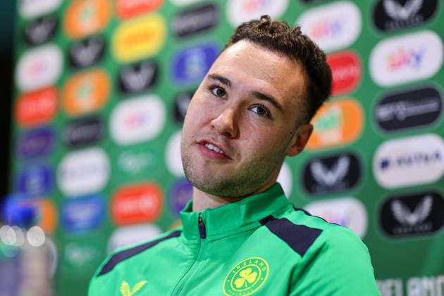 Republic of Ireland press conference, PK, Pressekonferenz FAI HQ, Dublin 23 3 2026 Harvey Vale Harvey Vale 23 3 2026  Copyright: x INPHO RyanxByrnex RB1_2944