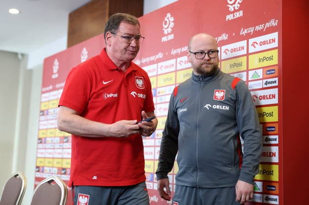 WARSZAWA 23.03.2026 KONFERENCJA PRASOWA REPREZENTACJI POLSKI --- POLISH FOOTBALL national team, Nationalteam press conference, PK, Pressekonferenz JAN URBAN EMIL KOPANSKI FOT. PIOTR KUCZA FOTOPYK NEWSPIX.PL --- newspix.pl 